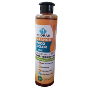 Orange Food Color 200 ml - For commercial use - Khoraak Foods