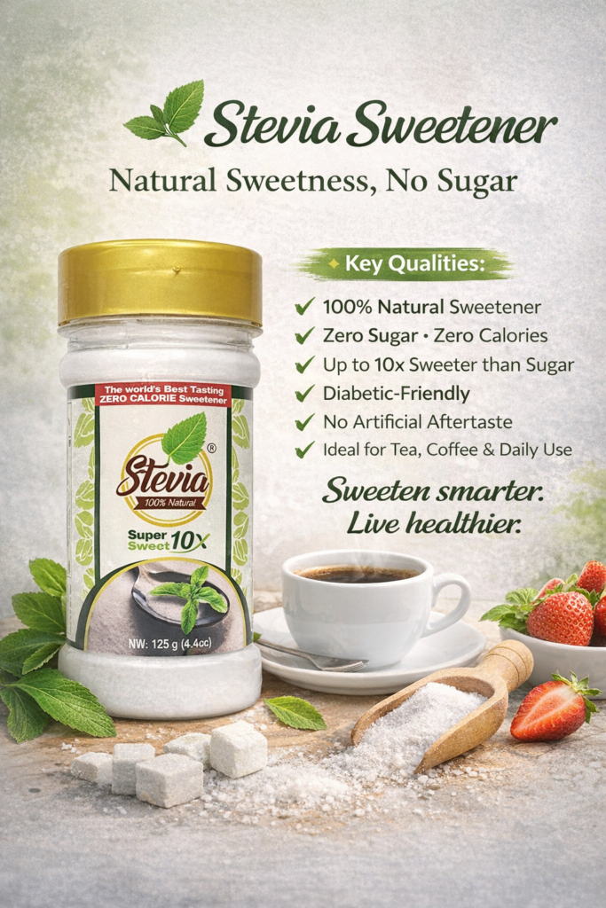stevia natural sweetener zero calorie sugar substitute pakistan