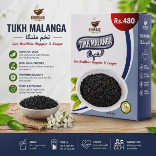 Khoraak Foods Tukh Malanga 125g basil seeds box halal