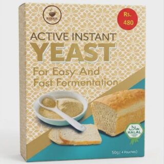 Khoraak Foods active instant yeast premium baking yeast 50g pack
