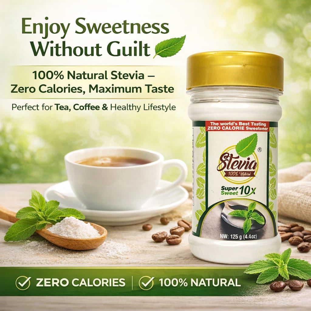 Stevia Natural Sweetener 125g Jar - Image 6