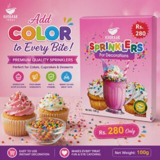 Khoraak Foods colorful cake sprinkles for decoration