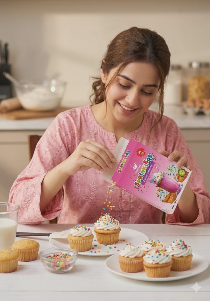 Khoraak Foods sprinkles for home baking and professional use