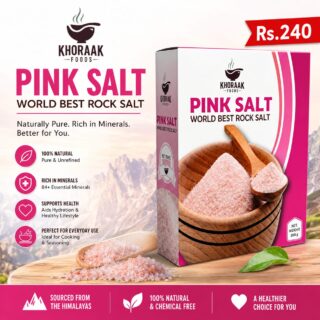 Pink Salt Crystals 200g – Himalayan Rock Salt | Khoraak Foods