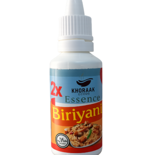 Khoraak Foods Biryani Essence bottle 20ml white dropper bottle transparent background food flavor essence Pakistan