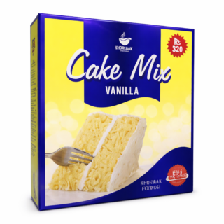 Khoraak Foods Vanilla Cake Mix – Soft, Fluffy & Easy to Bake (Premium Quality)
