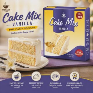 Khoraak Foods Vanilla Cake Mix 300g Pack
