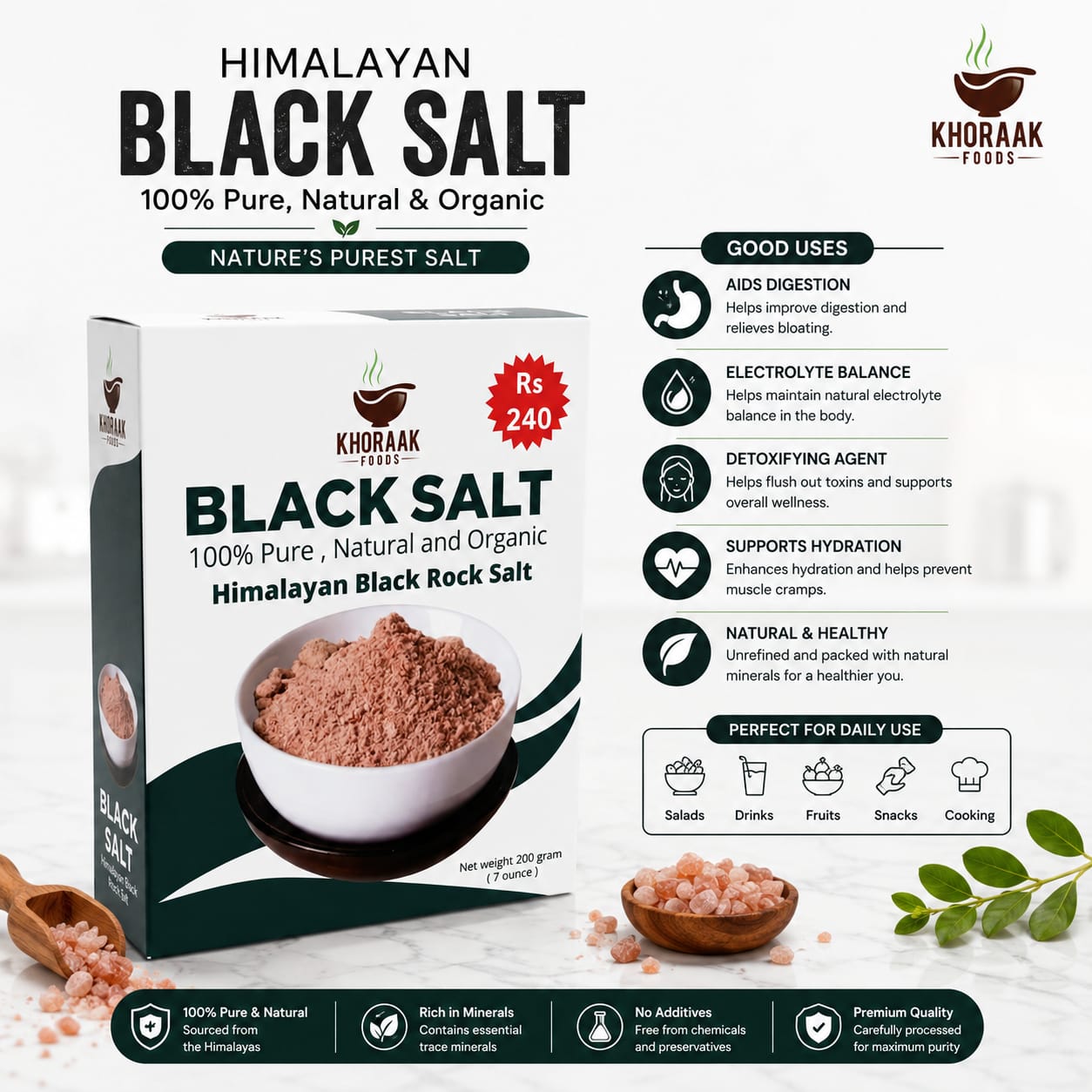 Black Salt 200g Kala namak - Image 5