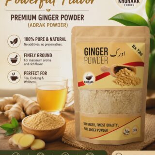 Khoraak Foods premium ginger powder pouch natural adrak powder