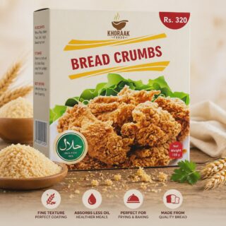 Khoraak Foods Bread Crumbs 150g crispy coating mix box halal food