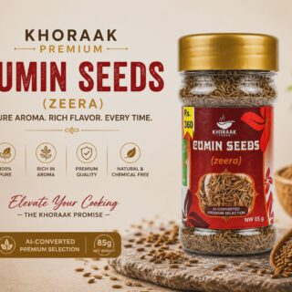 Khoraak Foods premium cumin seeds (Zeera) jar