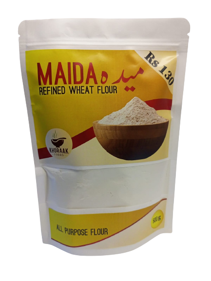 Maida refined flour.