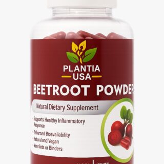 “Organic Beetroot Capsules – 120vegan Cpaules - Natural Pills for Energy, Heart Health & Immunity – چقندر کے کیپسول”