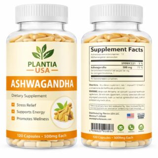 "Ashwagandha Capsules – Natural Stress Relief & Energy Booster | 120 Veg Capsules | Immunity & Focus Support"