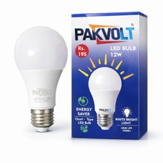 PakVolt LED bulb 12W energy saver bright white light