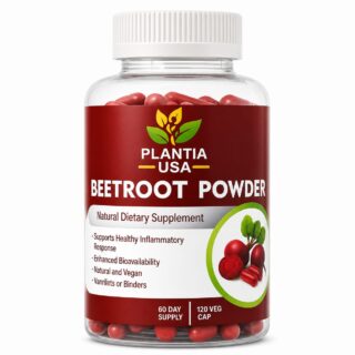Plantia USA Beetroot Powder Veg Capsules