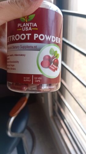 Organic Beetroot Capsules 120 Count – Natural Energy Booster & Blood Support Supplement | Rich in Iron photo review