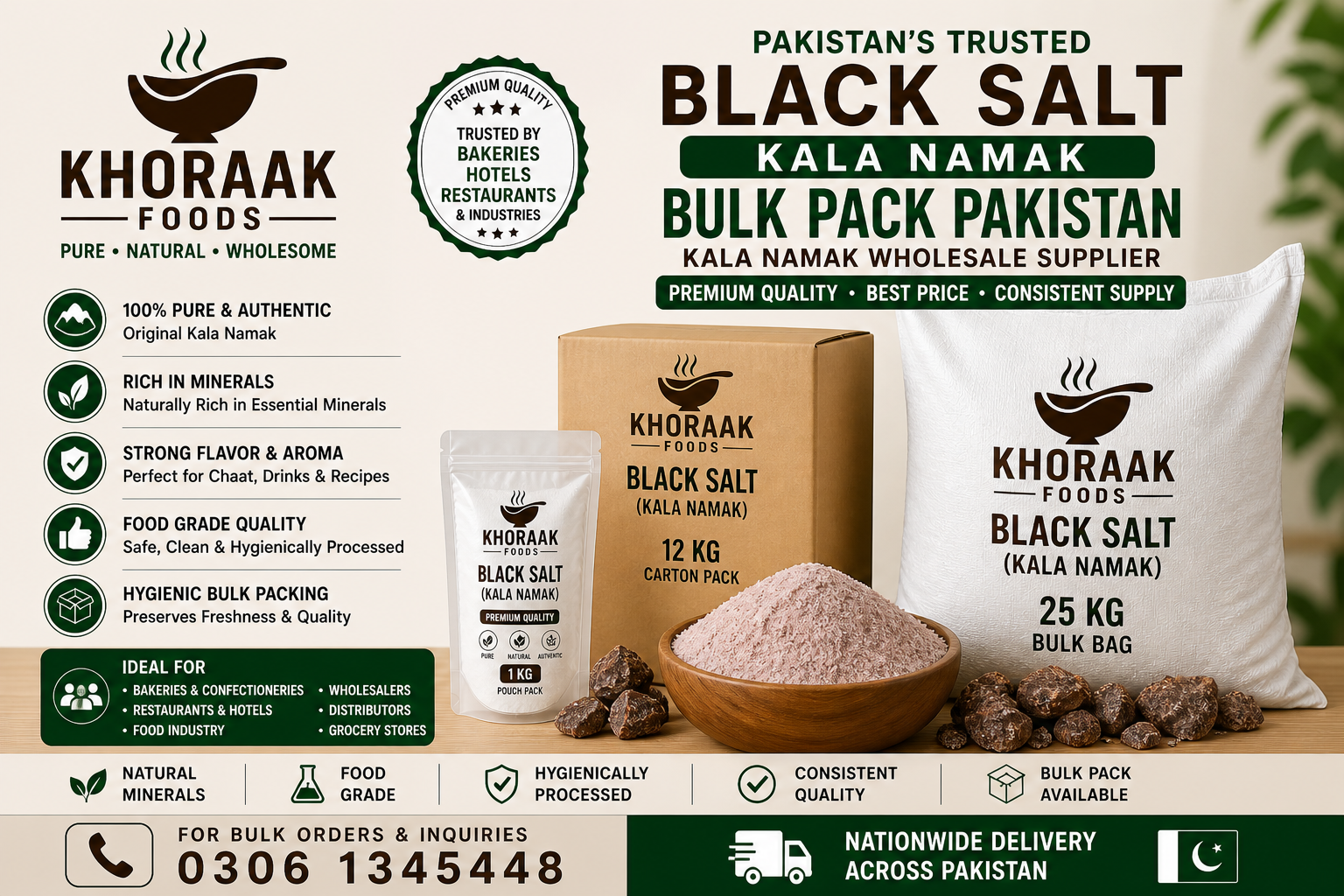 Black salt , kala namak wholesale