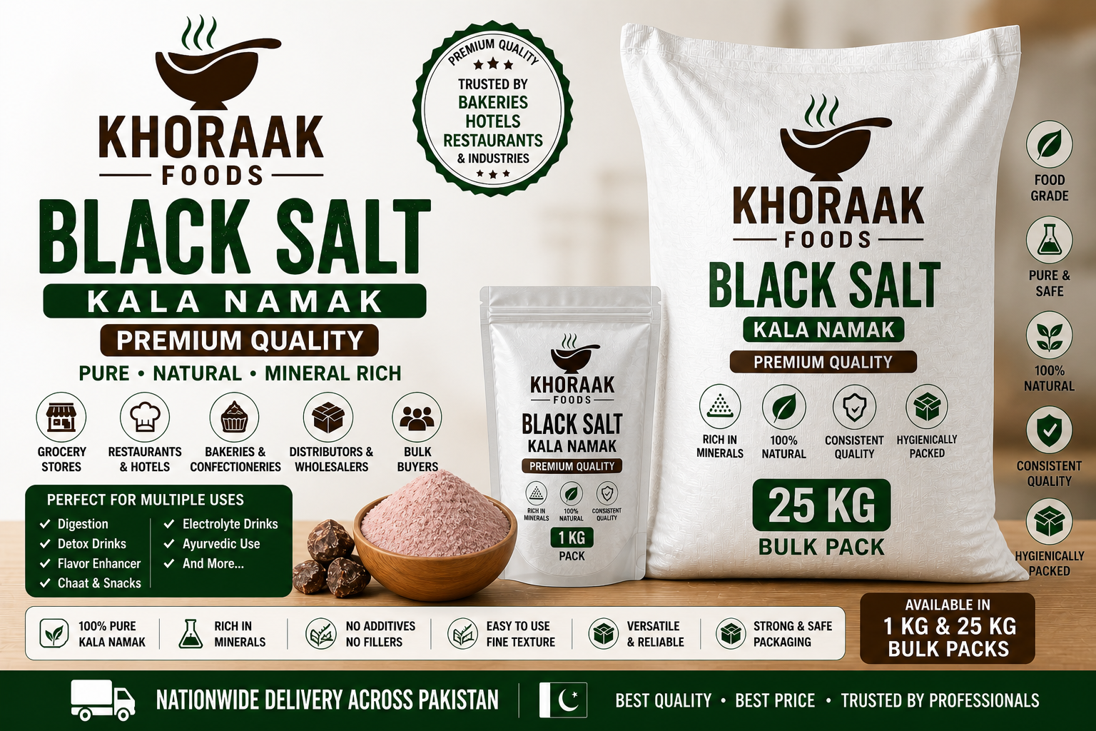 Black Salt Bulk Pack Pakistan | Kala Namak Wholesale Supplier 1KG - Image 7