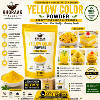 yellow color 250 g powder concentarted bulk