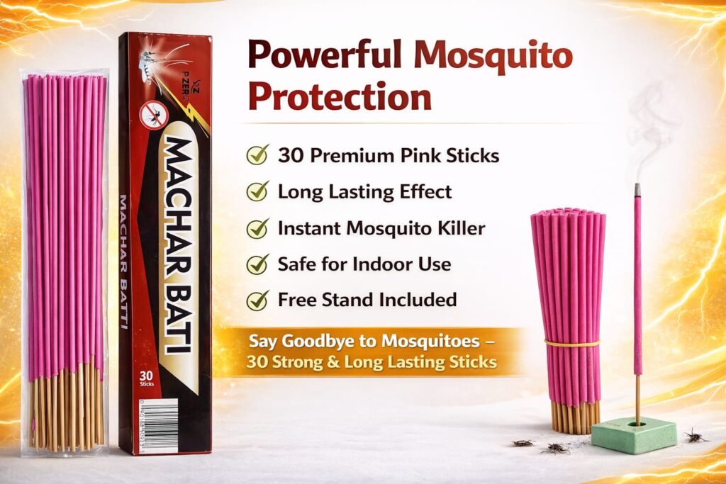 Machar Batti incense sticks pink mosquito repellent pack
