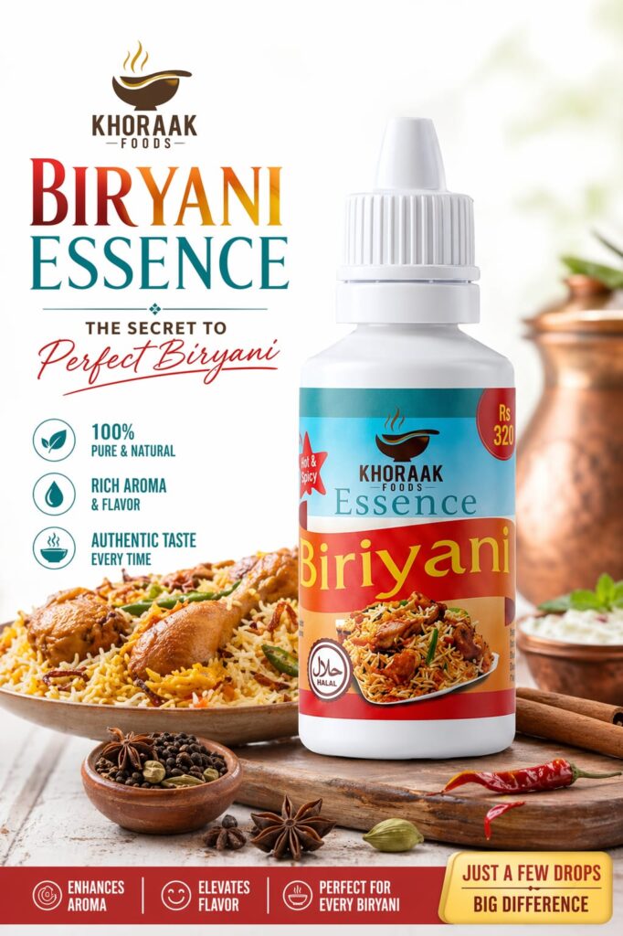 Khoraak Foods Biryani Essence bottle