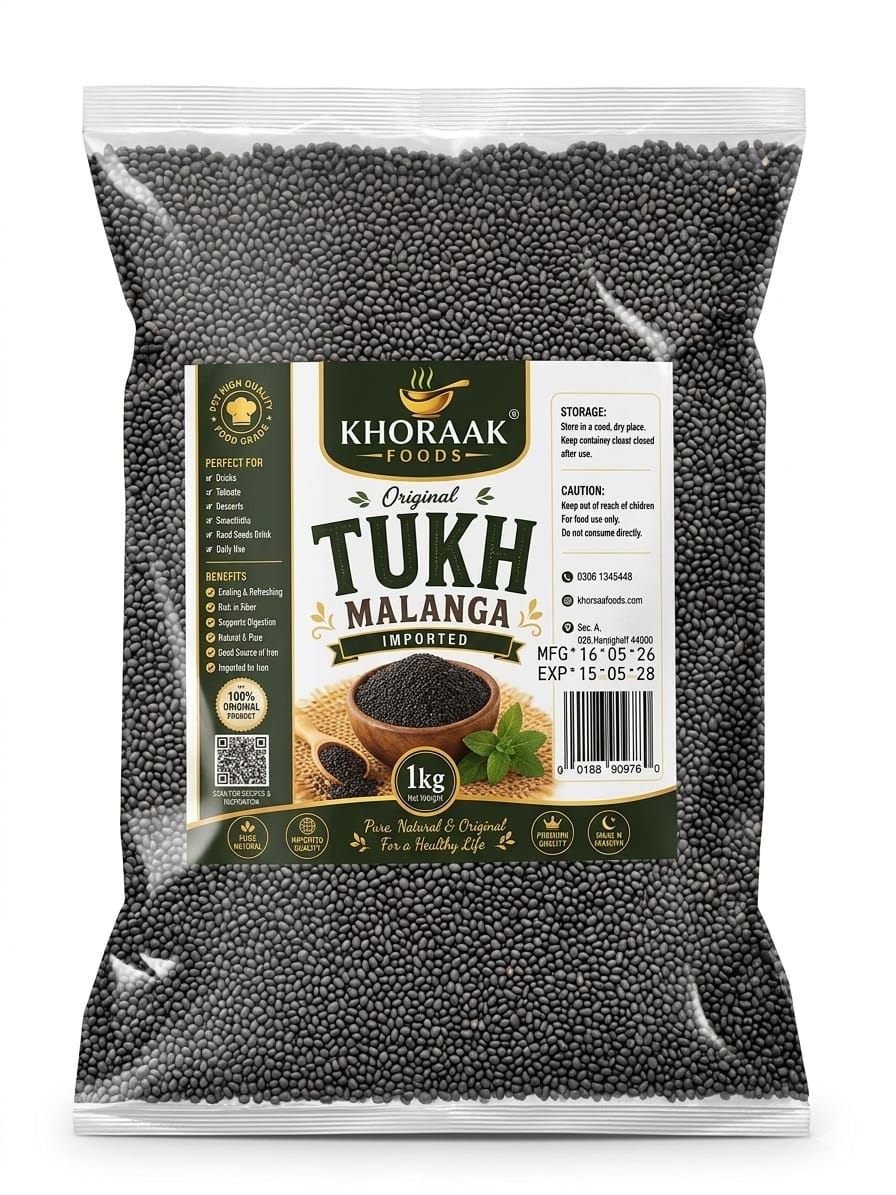 Tukh Malanga Pakistan | Premium Basil Seeds for Drinks & Healthy Diet | 1KG - Image 2