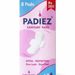 PADIEZ Sanitary Pads , Cheapest Good Quality .– Soft, Comfortable & Leak-Proof (8 Pads/Box)