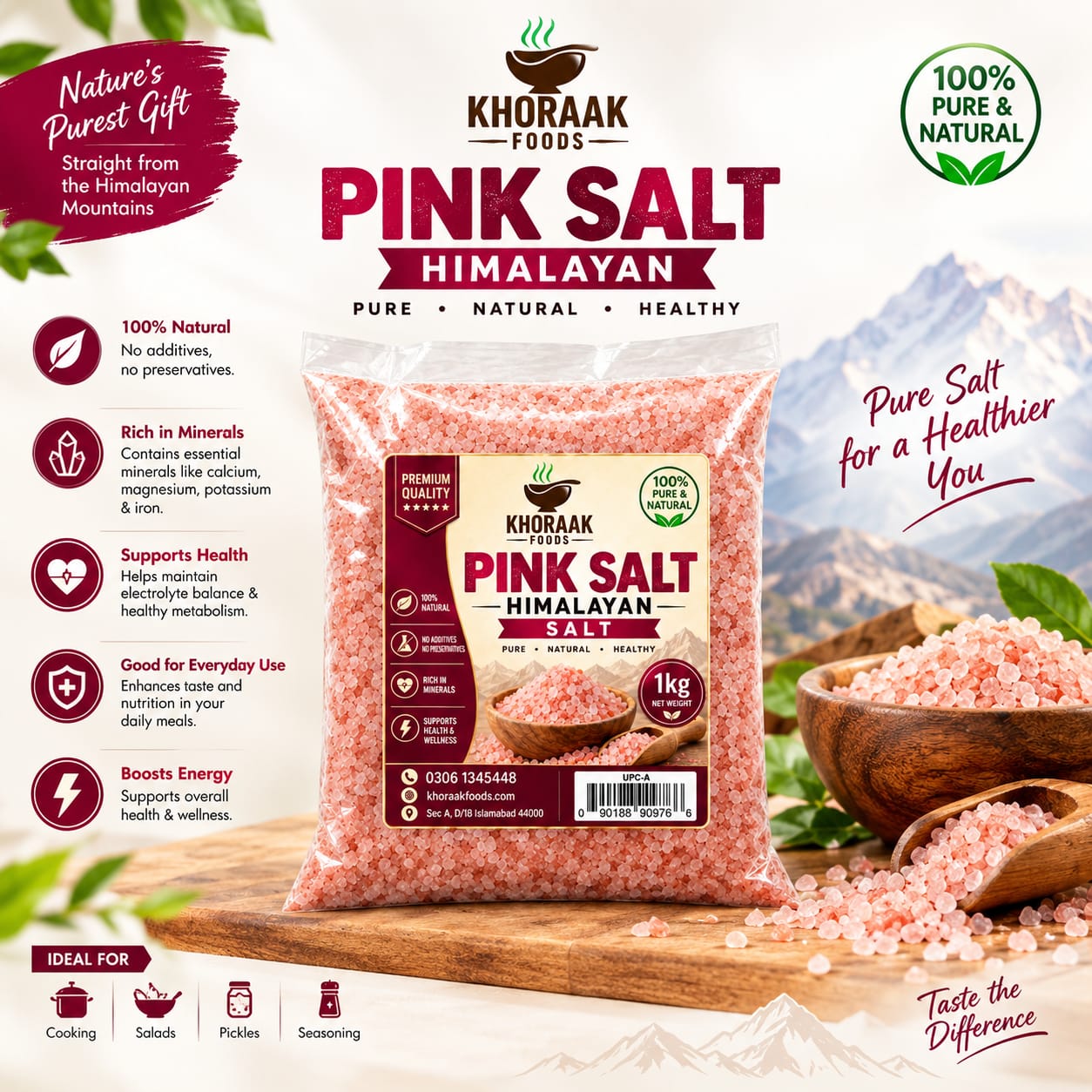 Pink Himalayan Salt Bulk | 1KG 12KG 25KG Export Quality