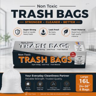 Garbage Bags Pakistan 24x36 Inch White Trash Bags