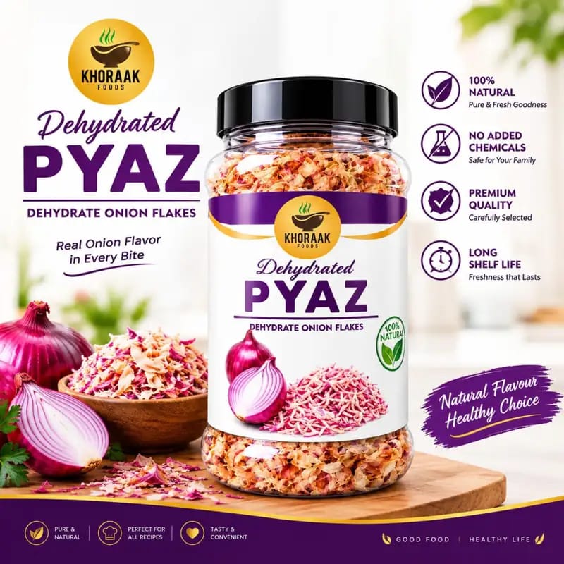 Onion 160g – Premium Dehydrated Onion Flakes | Khoraak Foods