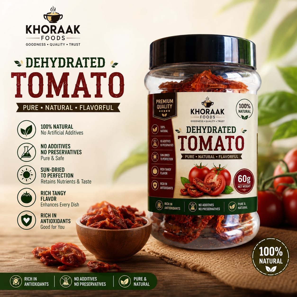 Dehydrated Tomato 60g