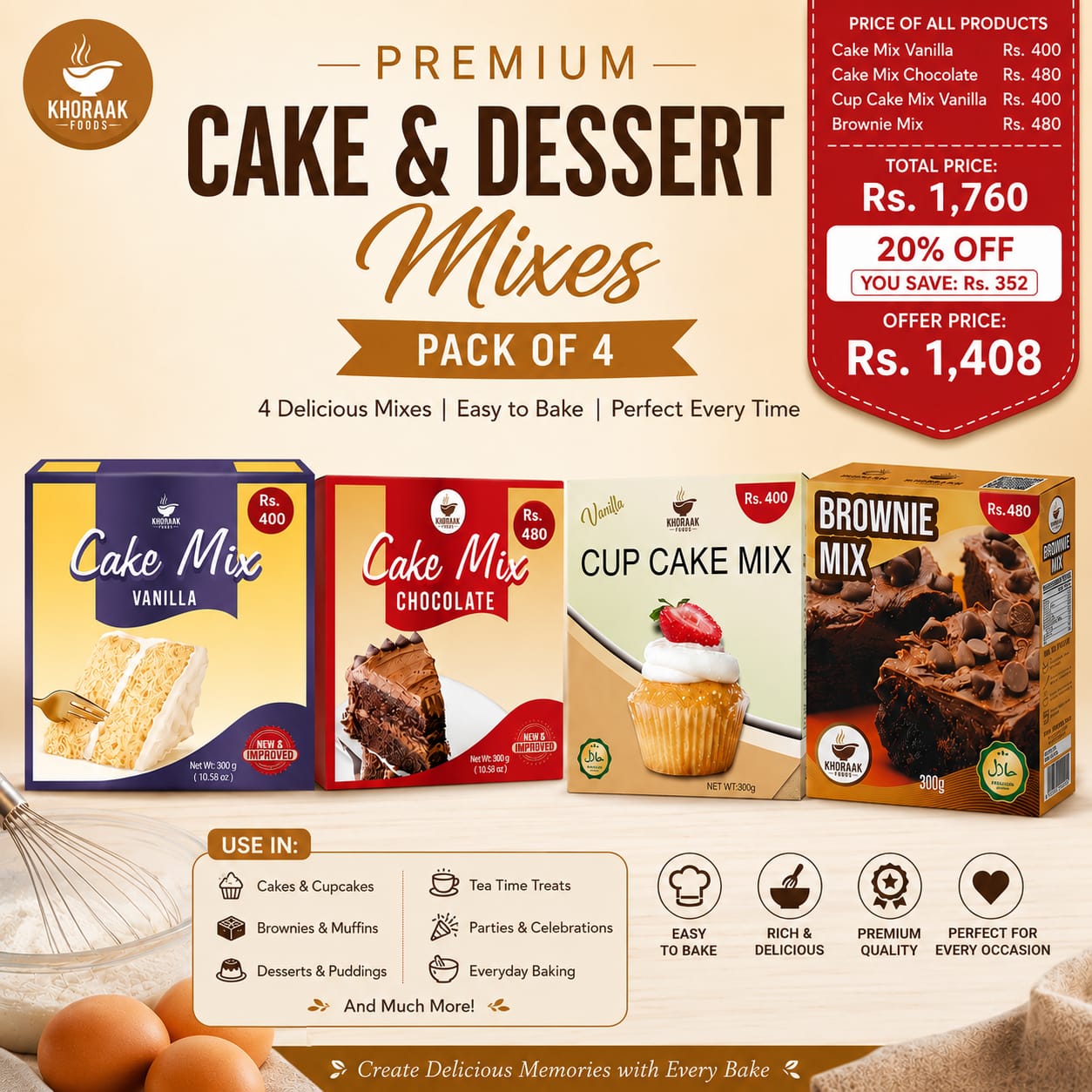 Cake Mix Bundle 4 Pack