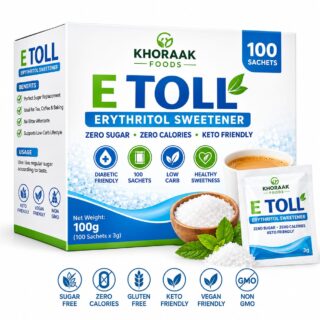 E-TOLL Erythritol Sweetener Sachets 100 pcs