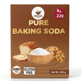 Khoraak Foods Baking Soda for baking, cooking, and food preparation.