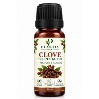 Plantia USA Clove Essential Oil 20ml – 100% Pure & Natural Clove Oil, Warm Spicy Aroma for Diffuser, Aromatherapy & External Use
