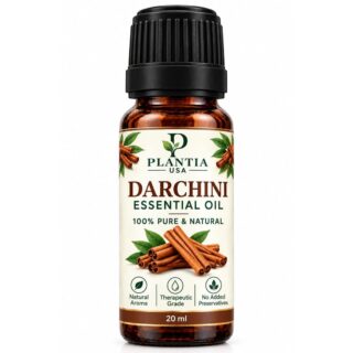 Plantia USA Darchini (Cinnamon) Essential Oil 20ml – 100% Pure & Natural Cinnamon Oil for Aromatherapy, Diffuser & External Use